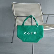 【新色登場・追加】coen（コーエン） ロゴトートバッグ（Sサイズ）