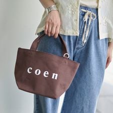 【新色登場・追加】coen（コーエン） ロゴトートバッグ（Sサイズ）