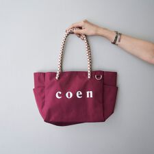 【新色登場・追加】coen（コーエン） ロゴ Pキャンバストートバッグ（Mサイズ） | コーエン