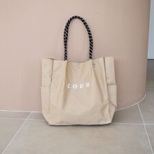【追加】 coen（コーエン） ロゴ ポリキャンバストートバッグ（Lサイズ）
