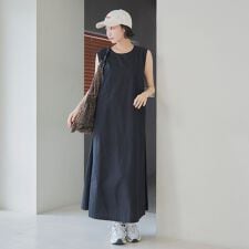 コーエン(coen)のリネンライクフレアワンピース