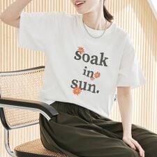 【スザンヌさんコラボ】Suuフラワーロゴ プリントT