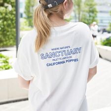 USAコットンカラーエンブロイダリーTシャツ