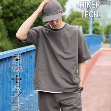 ハイカーテックライトウェイトTシャツ 【洗濯機洗い可・２WAYストレッチ・防シワ】