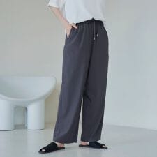 【接触冷感】 イージーワイドパンツ