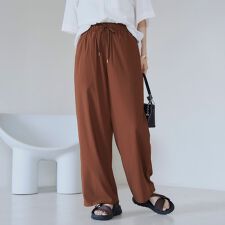 【接触冷感】 イージーワイドパンツ