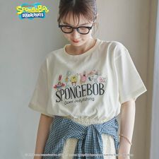 【SpongeBob / スポンジ・ボブ 別注】グラフィックプリントUNI-Tシャツ