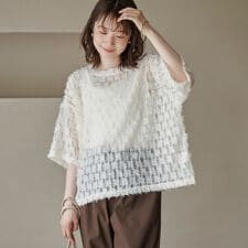 【セットアイテム】フェザーチュールプルオーバー＆タンクトップセット
