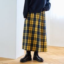 コーエン(coen)の【昨年大人気】TRチェックプリーツスカート