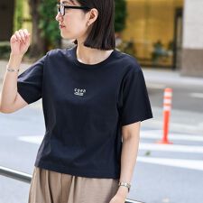 【新色登場】coen（コーエン）ロゴ刺繍コンパクトTシャツ