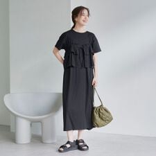 【セットアイテム】キャミセットリブワンピース