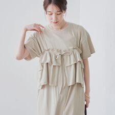 【セットアイテム】キャミセットリブワンピース