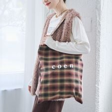 coen（コーエン）ロゴショップトートバッグ