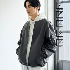 ハイカーテックブルゾン【防シワ/ストレッチ/撥水/ウォッシャブル】