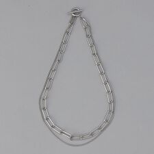 ボリュームチェーン二連ネックレス