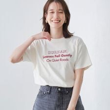 配色ロゴ刺繍Tシャツ