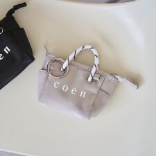 【再入荷・新色登場】coen（コーエン） ロゴ ポリキャンバストートバッグチャーム XS