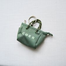 【再入荷・新色登場】coen（コーエン） ロゴ ポリキャンバストートバッグチャーム XS