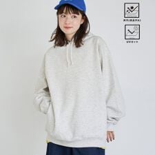 クリーンプラススウェットプルオーバーパーカー【防汚（食品汚れ）、UVカット】