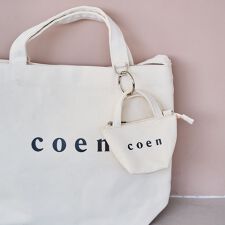 coen（コーエン）ロゴトートバッグチャーム XS