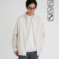 楽はおり柄アソートシャツ【ストレッチ、防シワ】