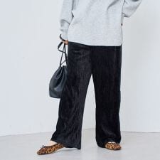 楊柳ベロアイージーパンツ