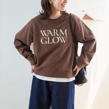 フロッキーロゴプリント裏毛スウェット