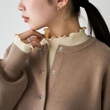 【定番 / 新色追加】メロータートルネックロンT