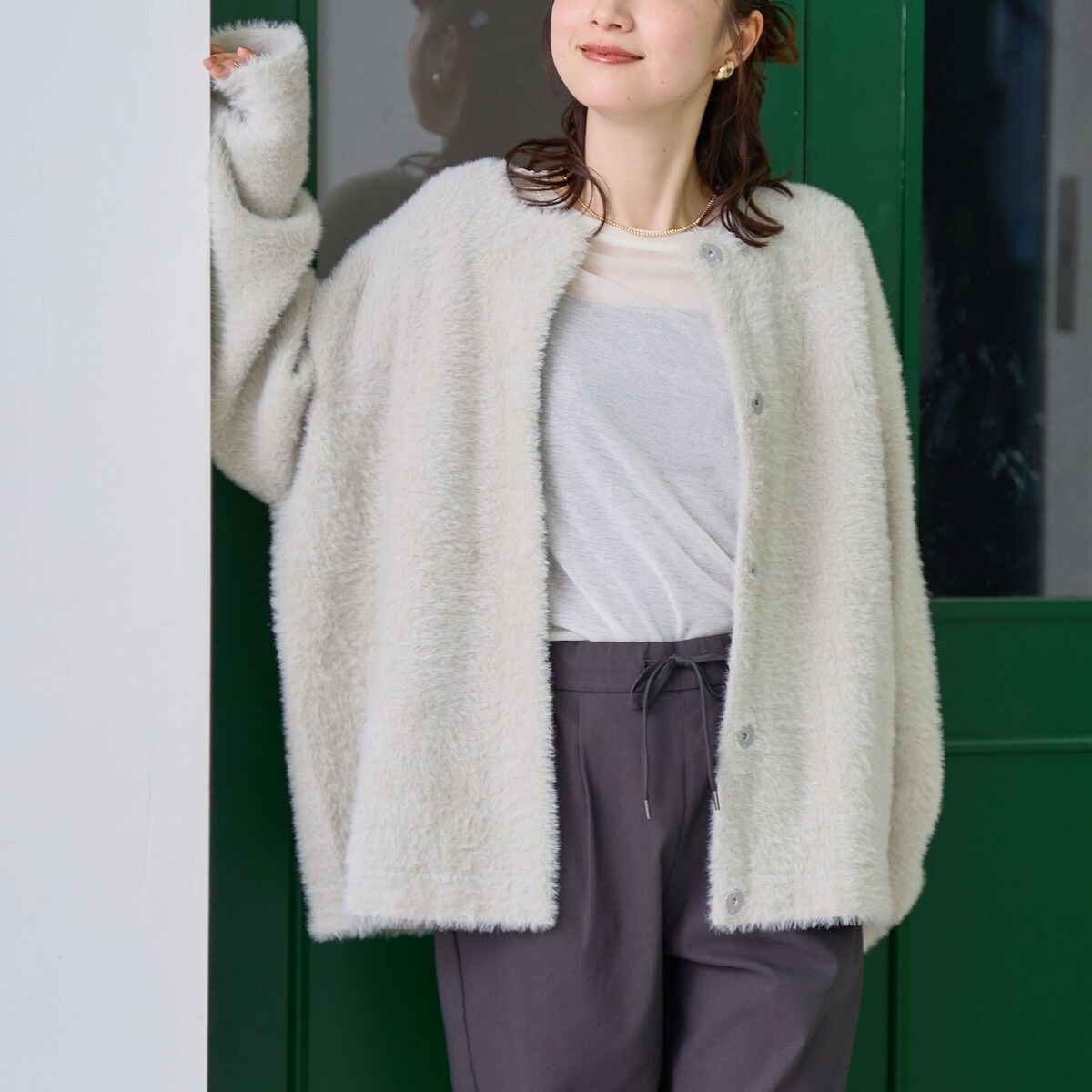 フェザーヤーンニットカーディガン | コーエン(coen) | マルイウェブ