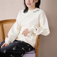 コーエン(coen)のハートモチーフ裏毛プルオーバー