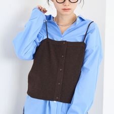 ウール混 ソウバリニットキャミソール