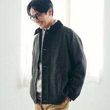 ウールブレンドツイルジャケット