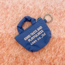 【ギフトにおすすめ】ロゴ刺繍ミニポーチキーホルダー