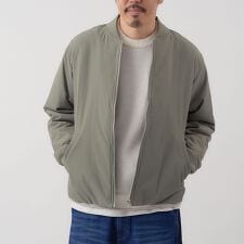 ヒートシェルタージップアップブルゾン【保温性、撥水性、帯電防止（裏地）】