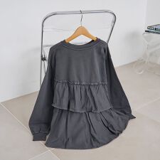 コーエン(coen)のフリルドッキングピグメント裏毛スウェット