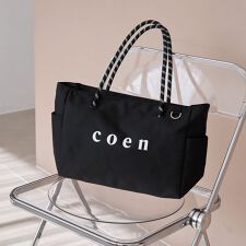 coen（コーエン）ロゴ ポリキャンバスショルダーバッグ（WEB限定カラーあり）