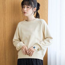 【PENNEYS（ぺニーズ）別注】ロゴ刺繍 裏毛ラグランスウェット