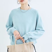 【PENNEYS（ぺニーズ）別注】ロゴ刺繍 裏毛ラグランスウェット