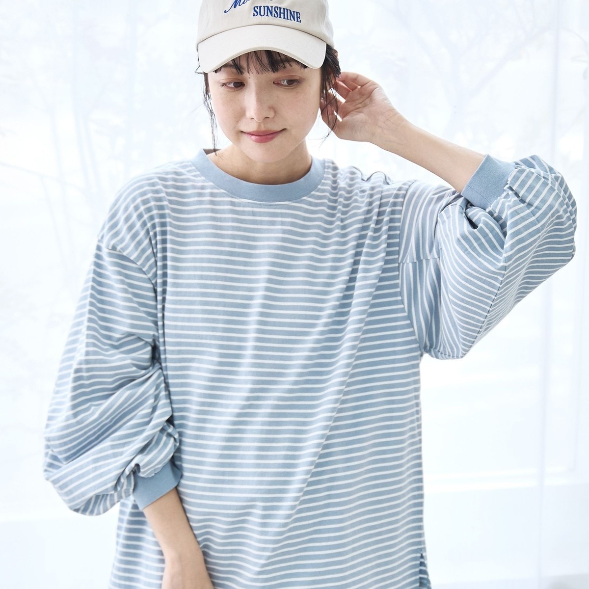 【リニューアル】USAコットン ボリュームスリーブロンT