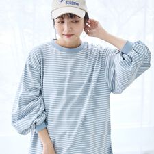 【リニューアル】USAコットン ボリュームスリーブロンT