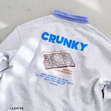 【CRUNKY（クランキー）/別注】アソートロゴ裏毛スウェット