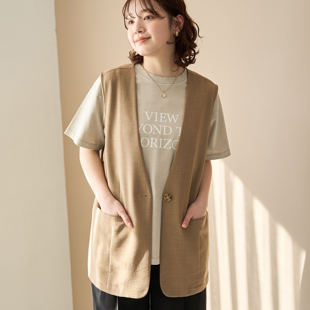 [�}���C]���l���^�b�`�m�[�J���[�����O�W���yYoutube�Љ�A�C�e���z/�R�[�G���icoen�j BEIGE