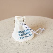 ロゴ刺繍 ミニ巾着ポーチキーホルダー