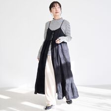 3Dフラワー刺繍 キャミワンピース