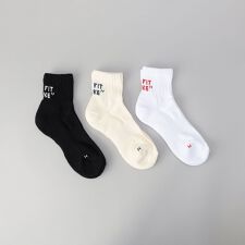 Healthknit（ヘルスニット）バックロゴソックス【3足セット】