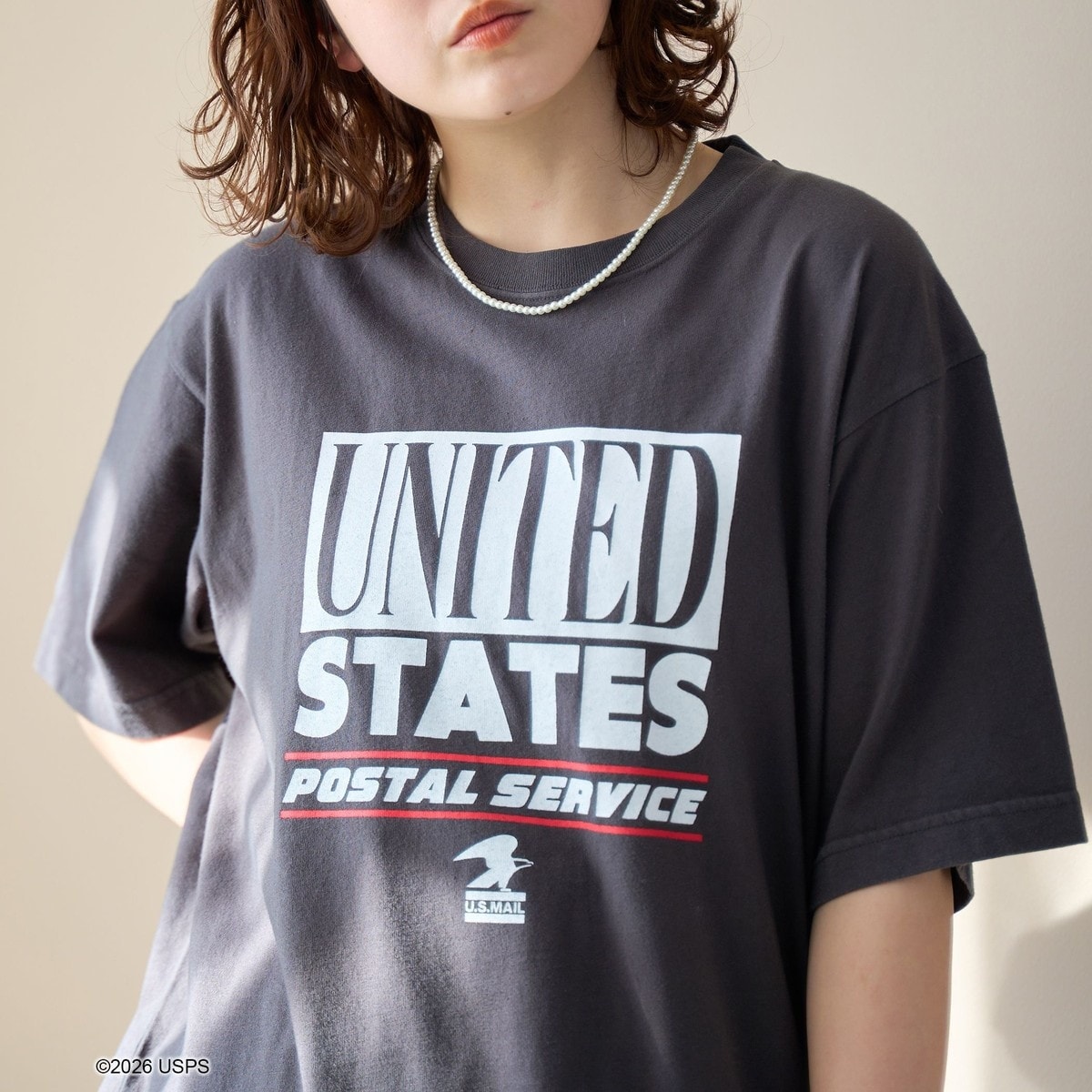 [�}���C]�yRS�ʒ��zUSPS �O���t�B�b�N�v�����gT�V���c/�R�[�G���icoen�j DK.GRAY