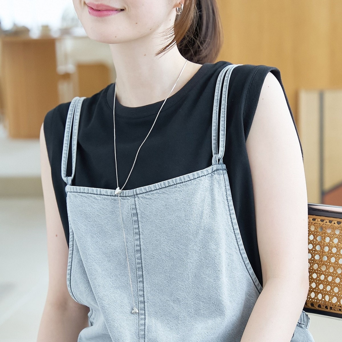 [�}���C]�n�[�g���`�[�t�X���C�h�`�F�[���l�b�N���X/�R�[�G���icoen�j SILVER