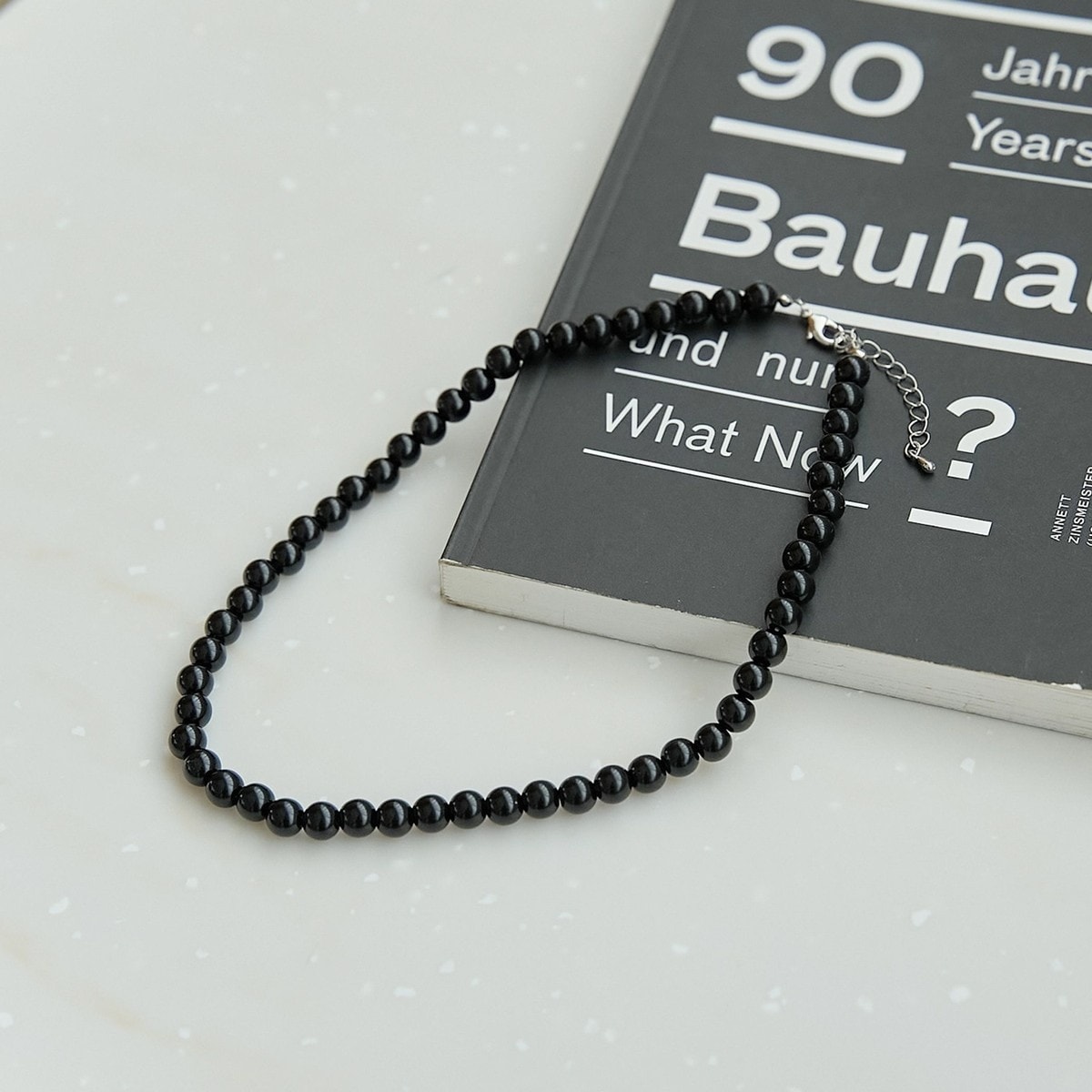 [�}���C]8mm�{�[���r�[�Y�l�b�N���X/�R�[�G���icoen�j BLACK