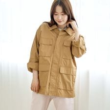 コットンリップストップ サファリジャケット