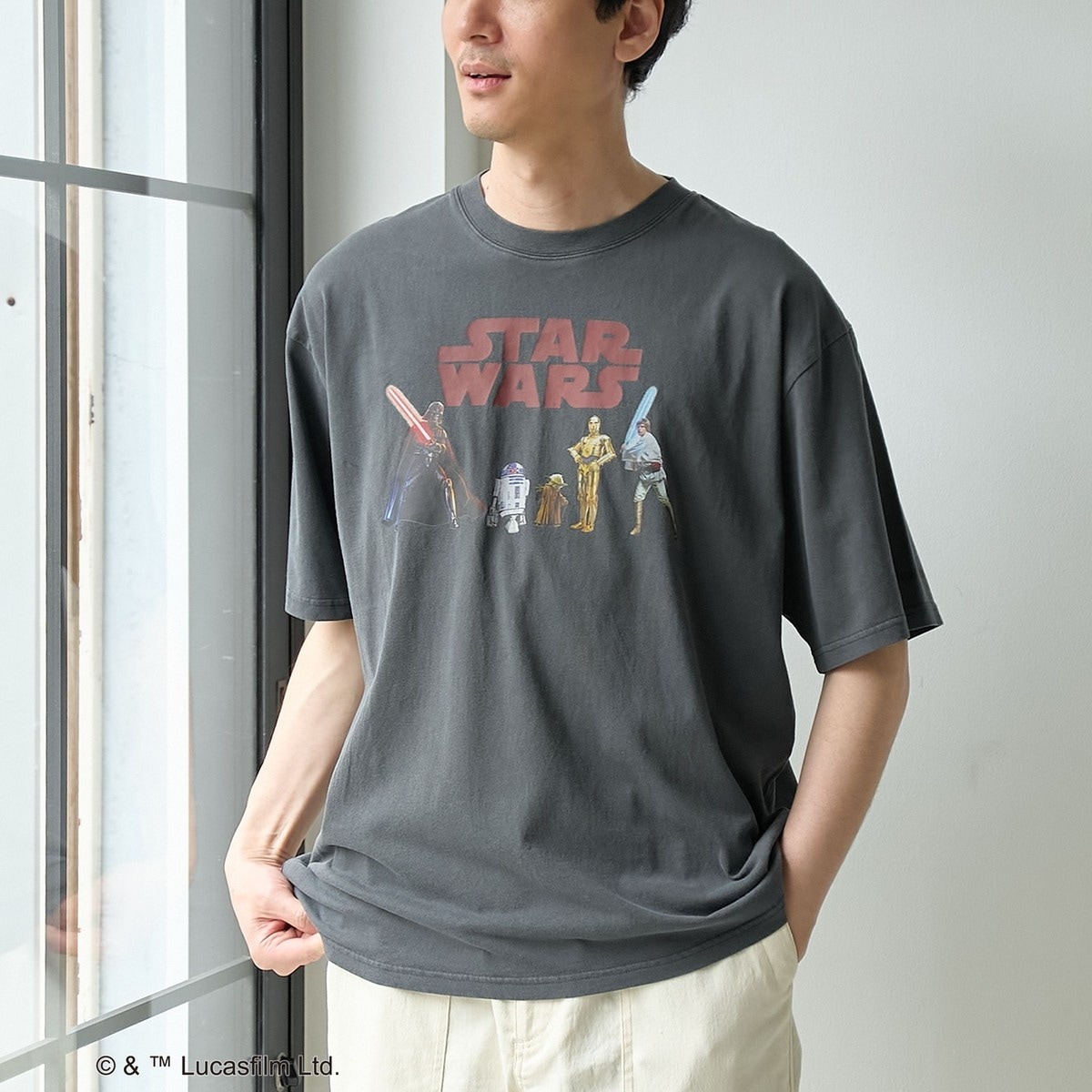 STAR WARS（スター・ウォーズ）デザインヴィンテージライクTシャツ